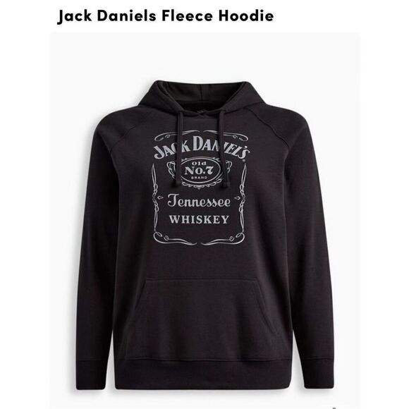 Torrid plus size jack daniels  hooded sweatshirt- hoodie 00, medium/large/xl nwt - Picture 1 of 7